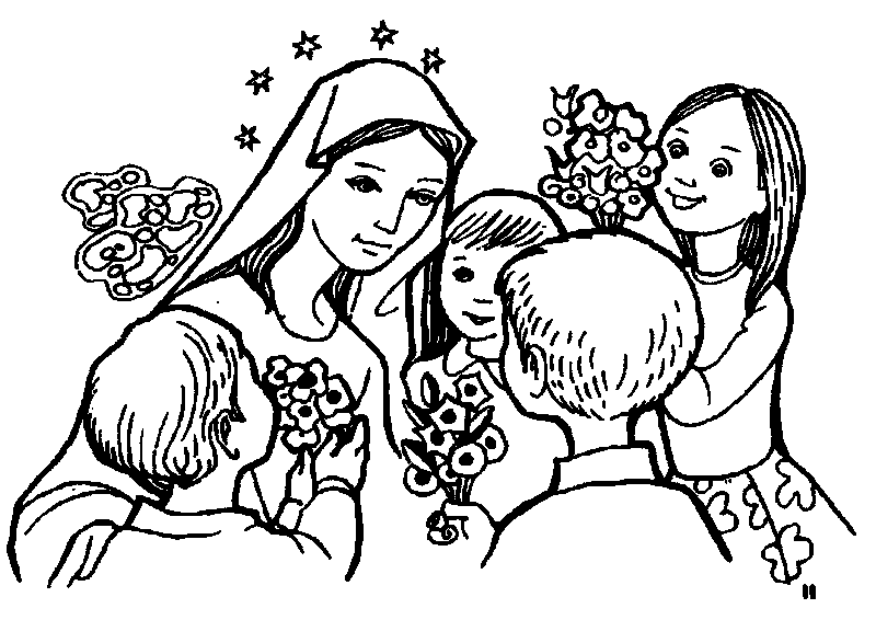 La Virgen María y los niños